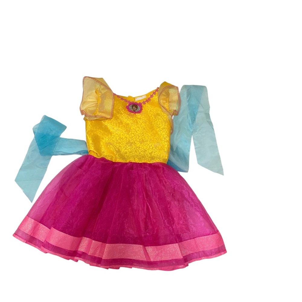 Disney Fancy Nancy Costume, Yellow/Pink/Blue, Size 4-6x